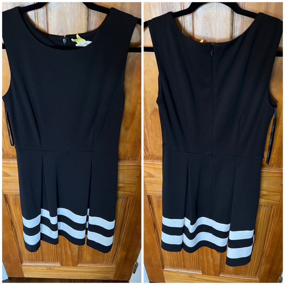 Calvin Klein black a-line dress